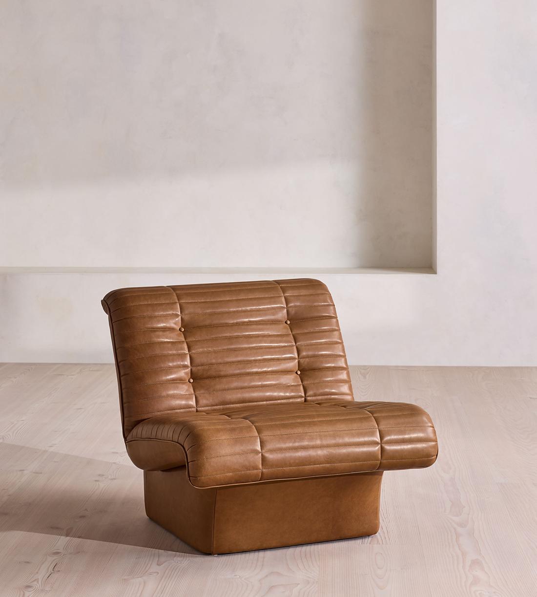 Ewan Armchair - Leather - Chestnut - US - Listing - Image 4