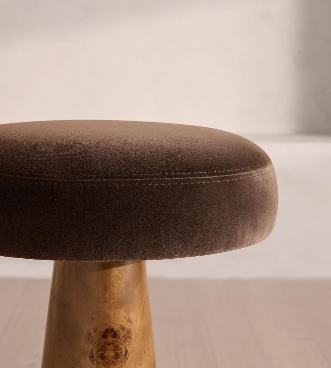 Killian Barstool - Velvet - Chocolate - US - Images - Image 3