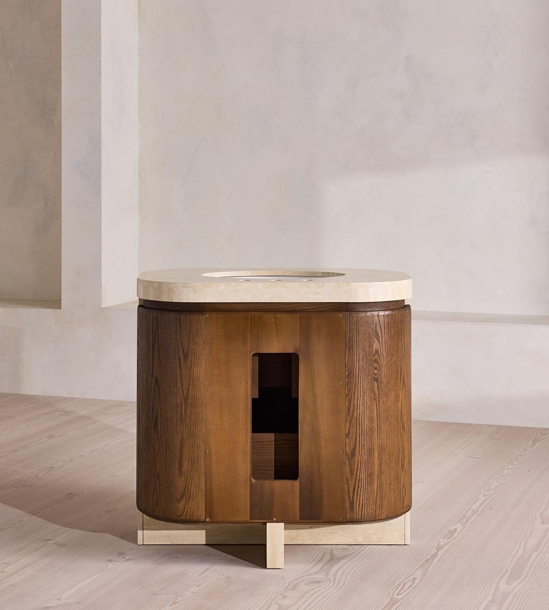 Tivoli Single Vanity - Travertine Marble - Images - Image 8