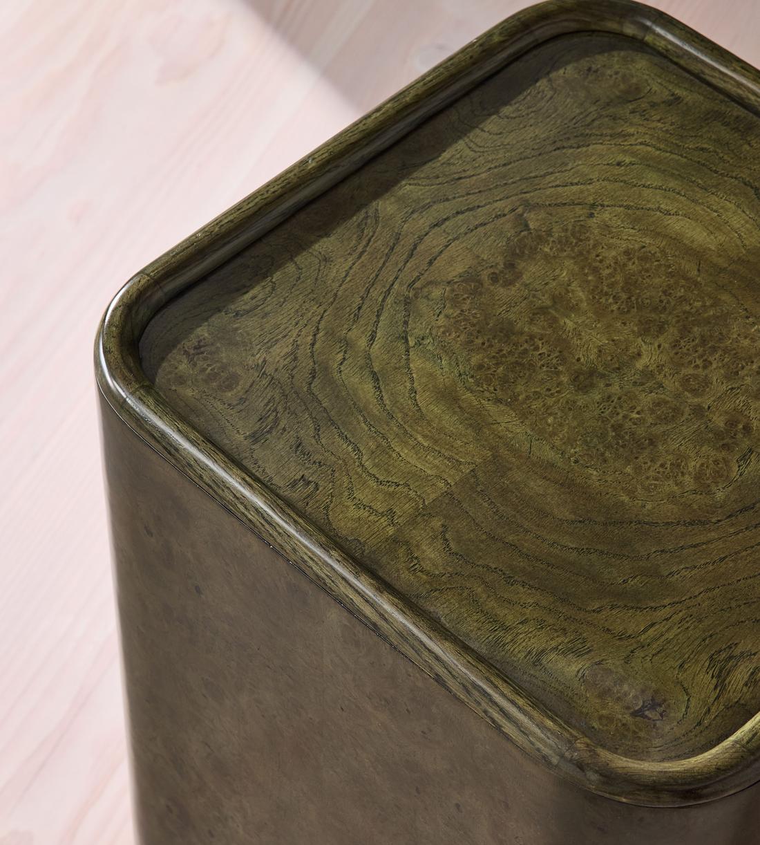 Dawson Side Table - Oak Burl - Olive - Images - Image 3
