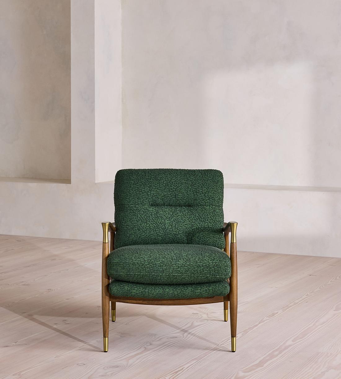 Theodore Armchair - Boucle Jacquard - Marine  - US - Listing - Image 2