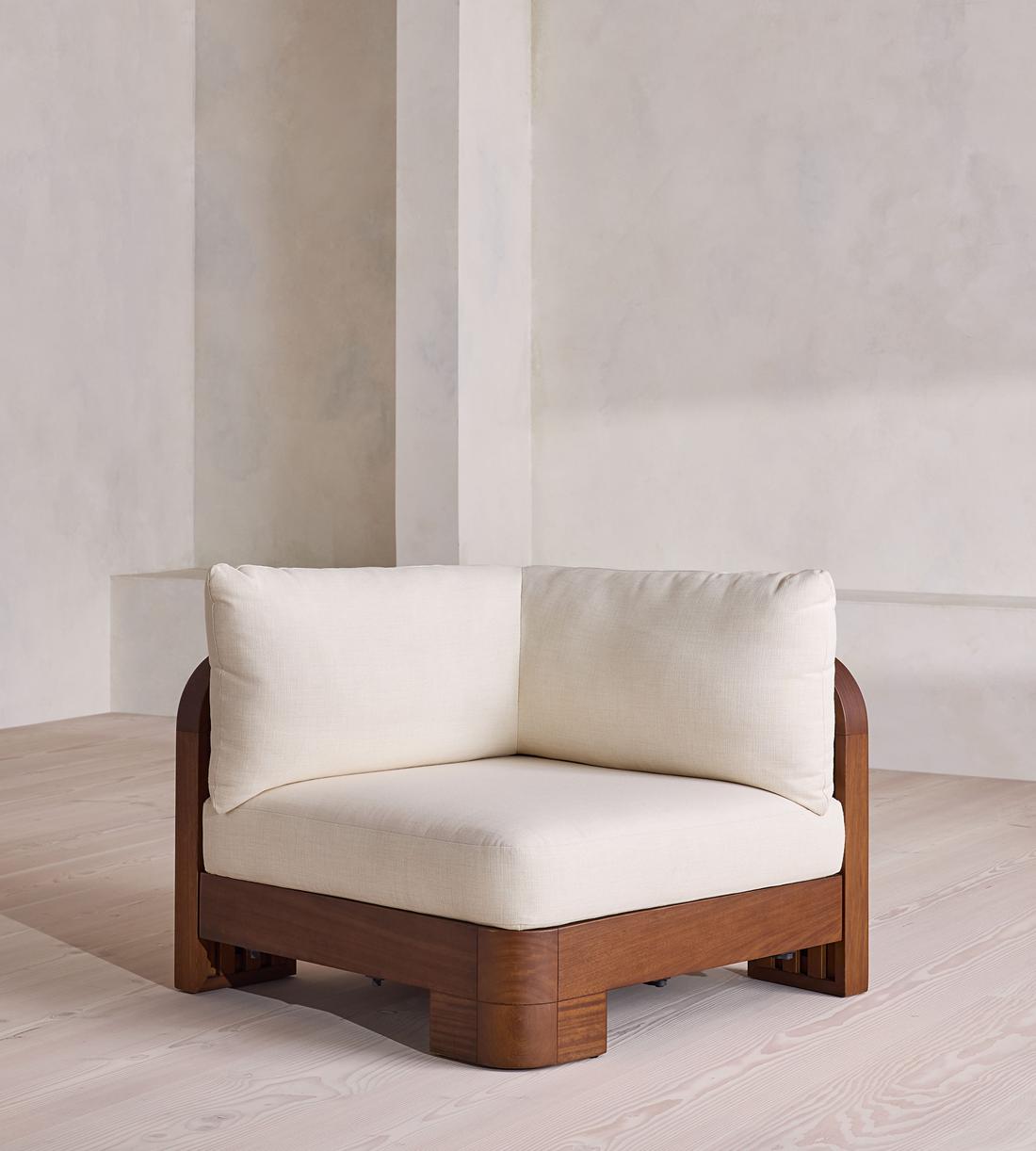 Odell Outdoor Sofa - Corner Module - Off White - US - Listing - Image 1