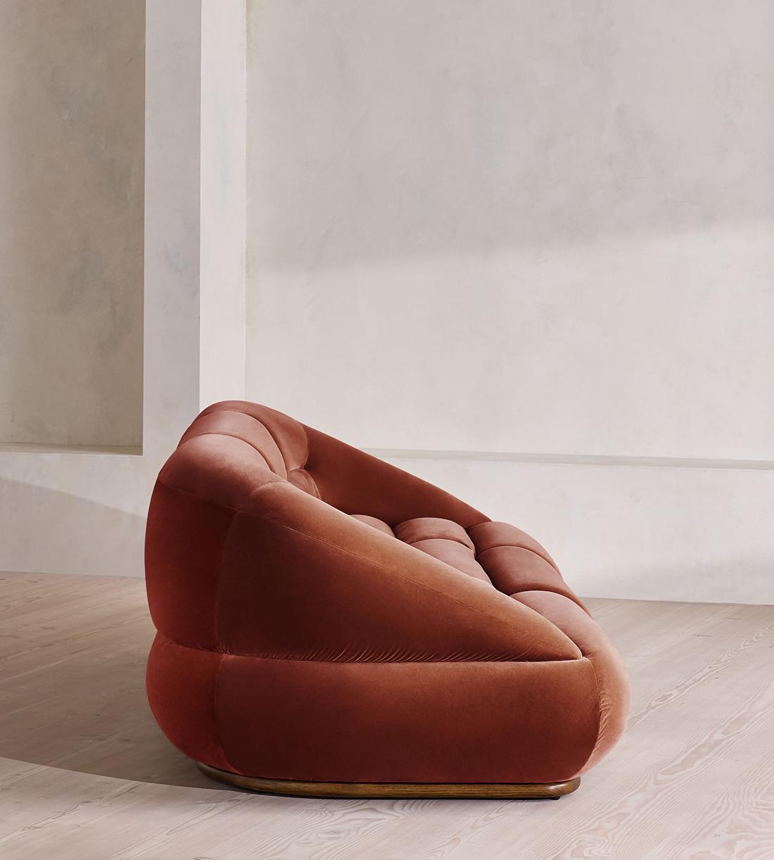 Edison Modular Sofa - Four Seater - Velvet - Rust UK - Images - Image 3