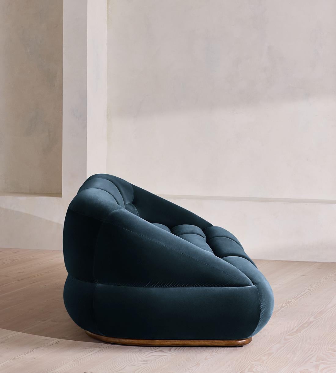 Edison Modular Sofa - Four Seater - Velvet - Royal Blue UK - Images - Image 3