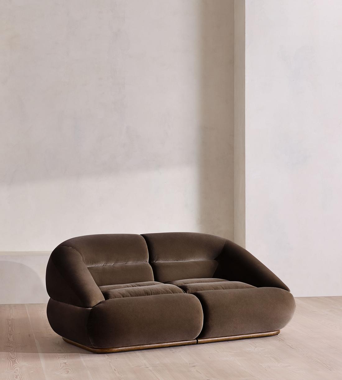 Edison Modular Sofa - Three Seater - Velvet - Chocolate US - Listing - Image 2