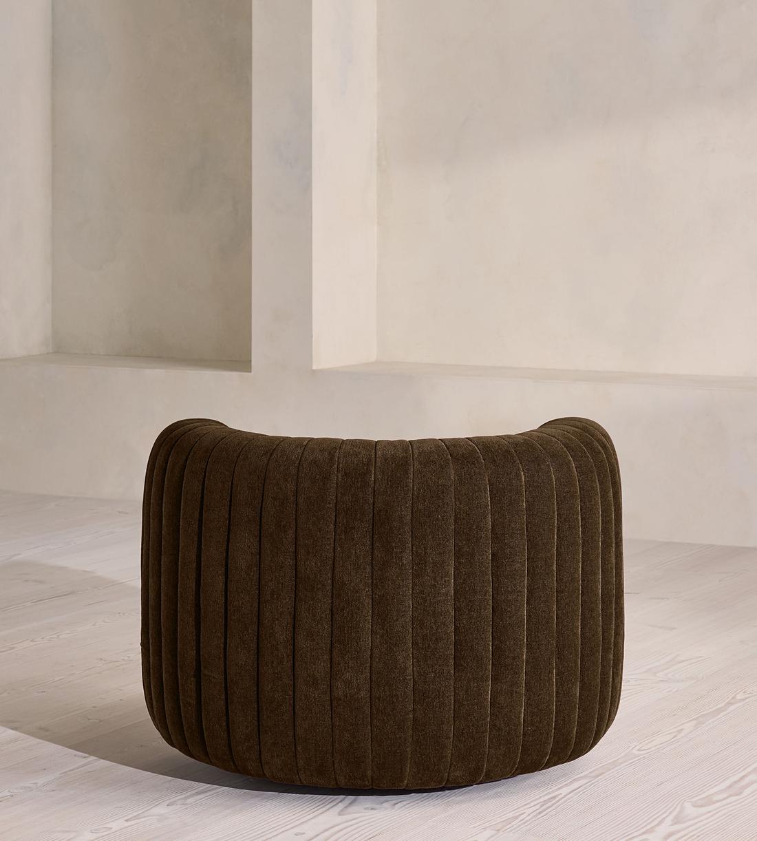 Vivienne Armchair - Linen Chenille - Chocolate - US - Images - Image 6