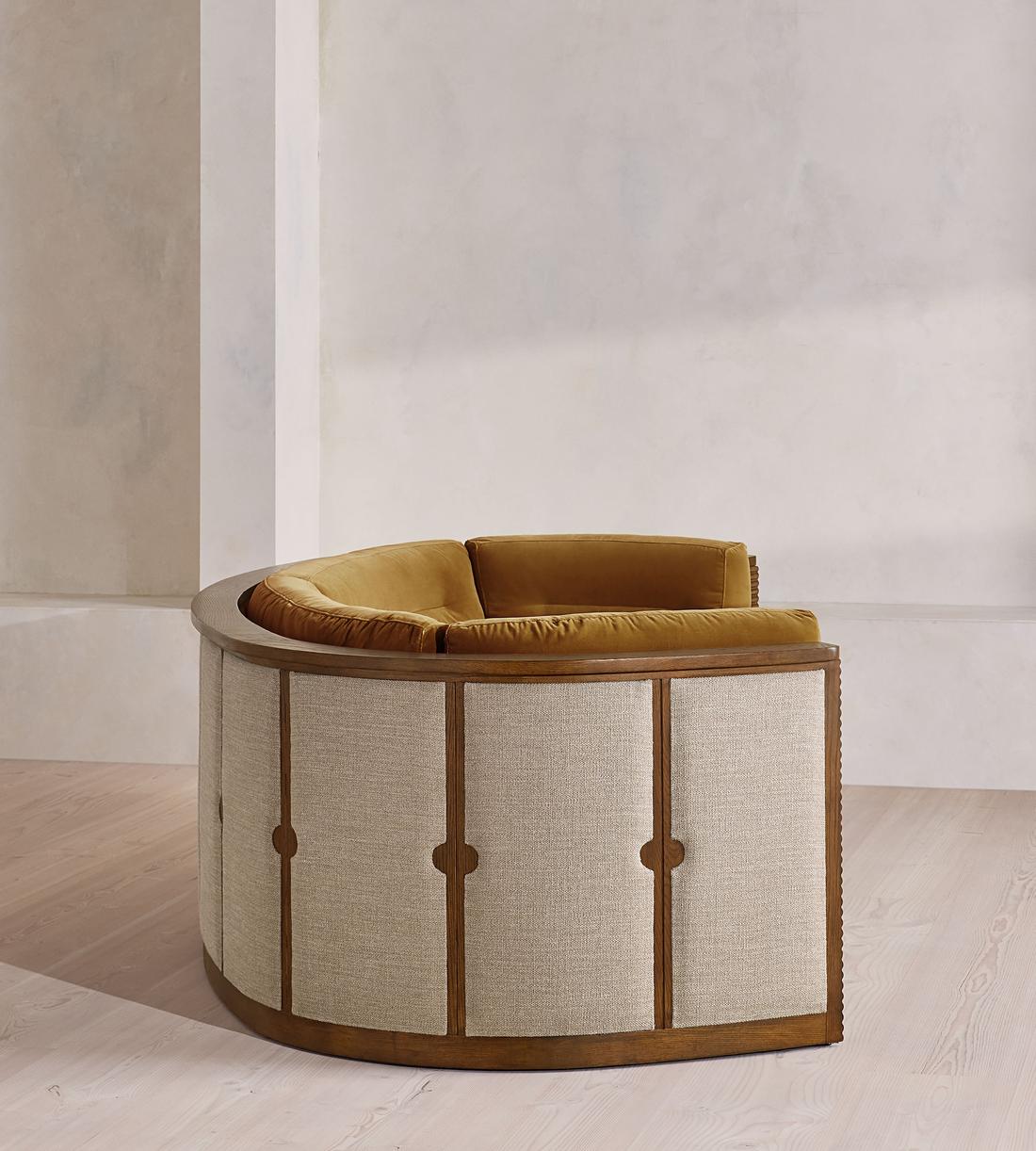 Belmont Sofa - Three Seater - Velvet - Mustard - US - Images - Image 5