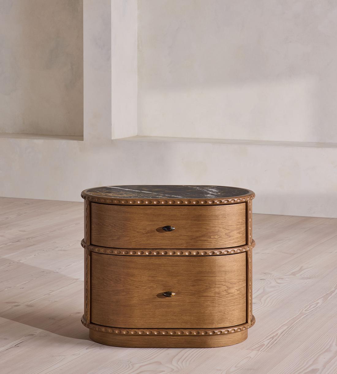Pietro Bedside Table - Large - Michelangelo Marble - Listing - Image 1