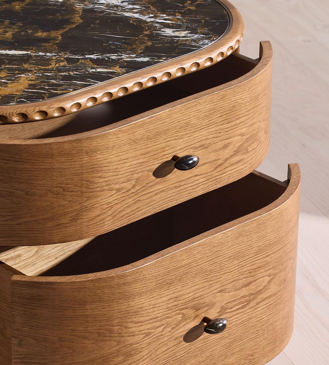 Pietro Bedside Table - Large - Michelangelo Marble - Images - Image 5
