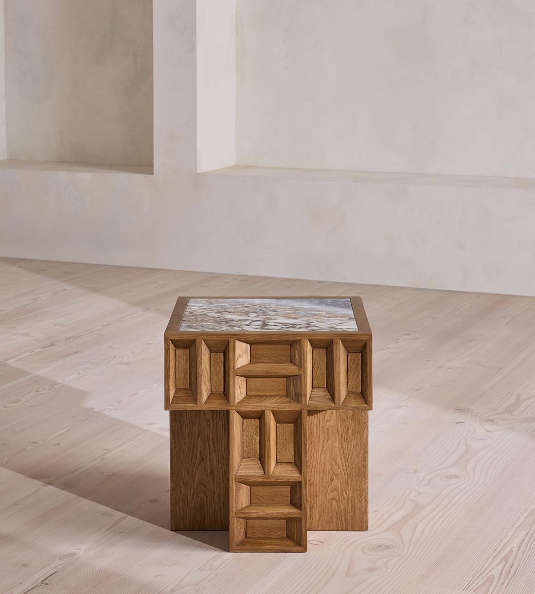 Ivy Side Table - Italian Ocean Grey Marble - Listing - Image 3