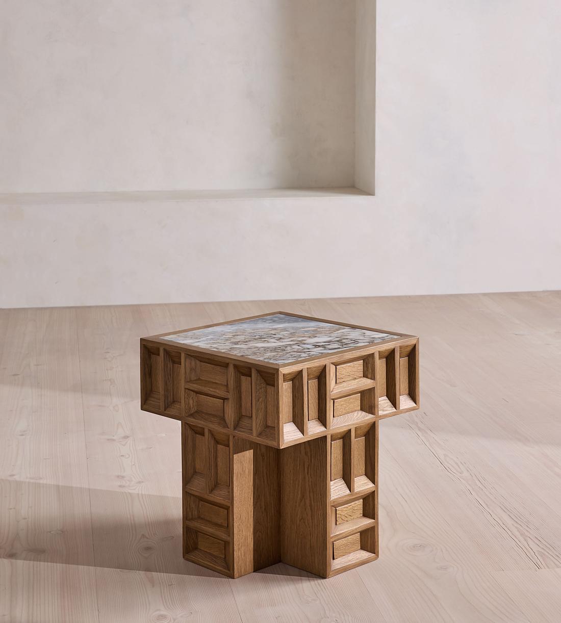 Ivy Side Table - Italian Ocean Grey Marble - Listing - Image 4