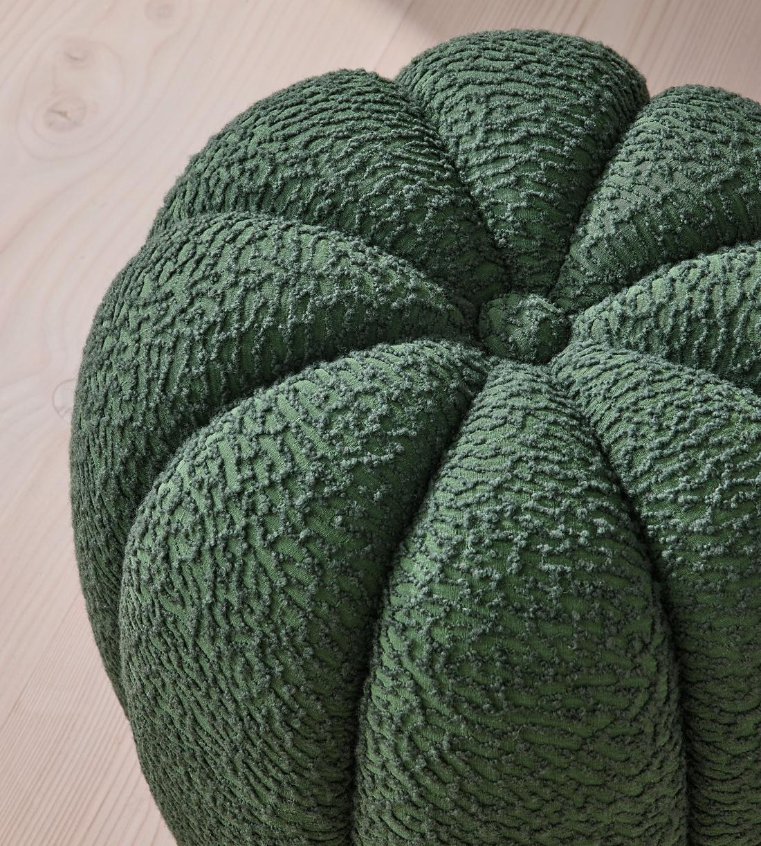 Sofia Footstool - Boucle Jacquard - Marine - US - Images - Image 4