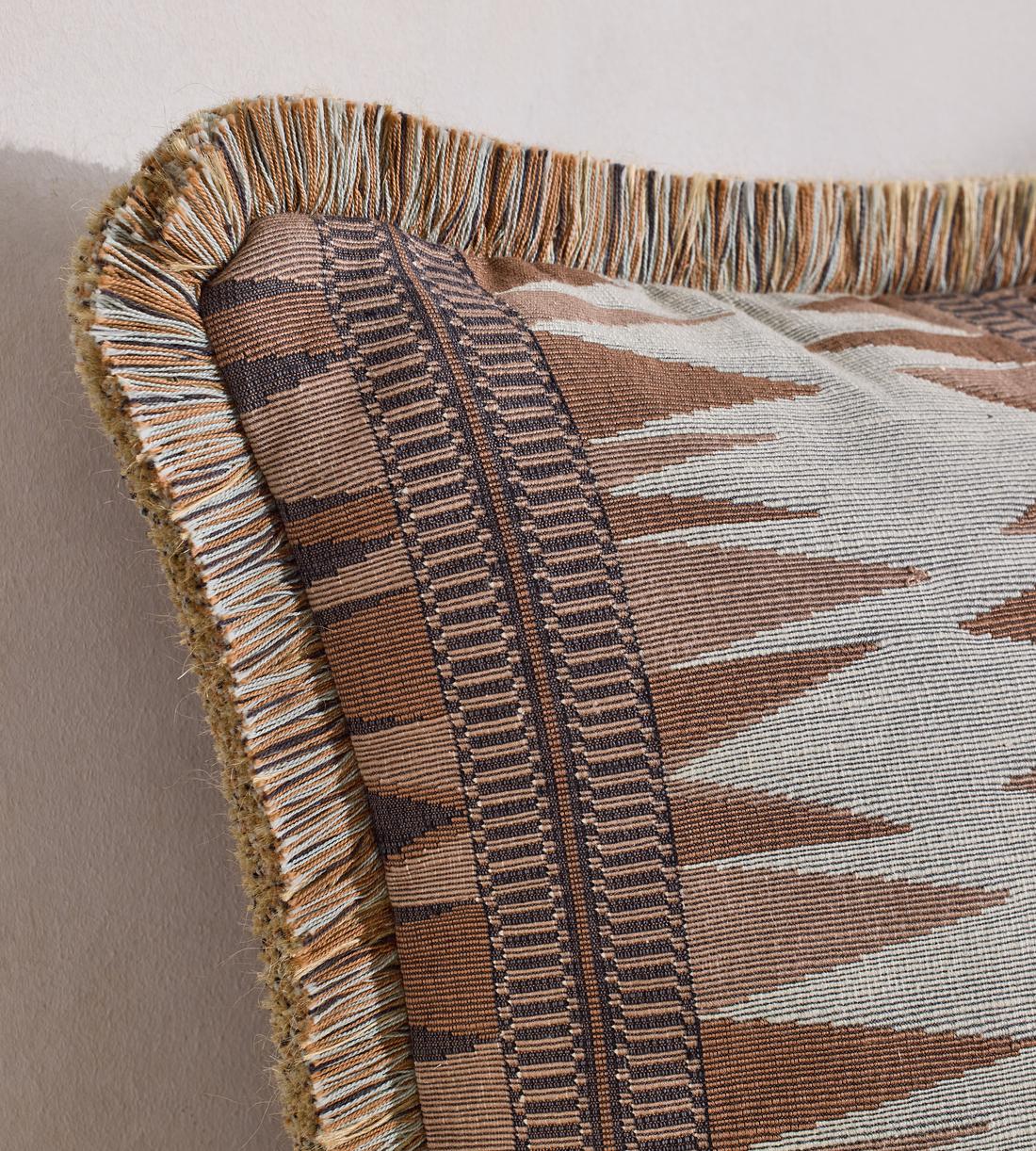 Irving Square Cushion - Rust - Images - Image 3