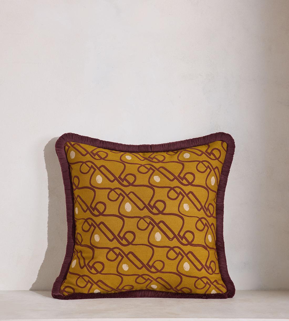 Tilney Square Cushion - Ochre - Listing - Image 2
