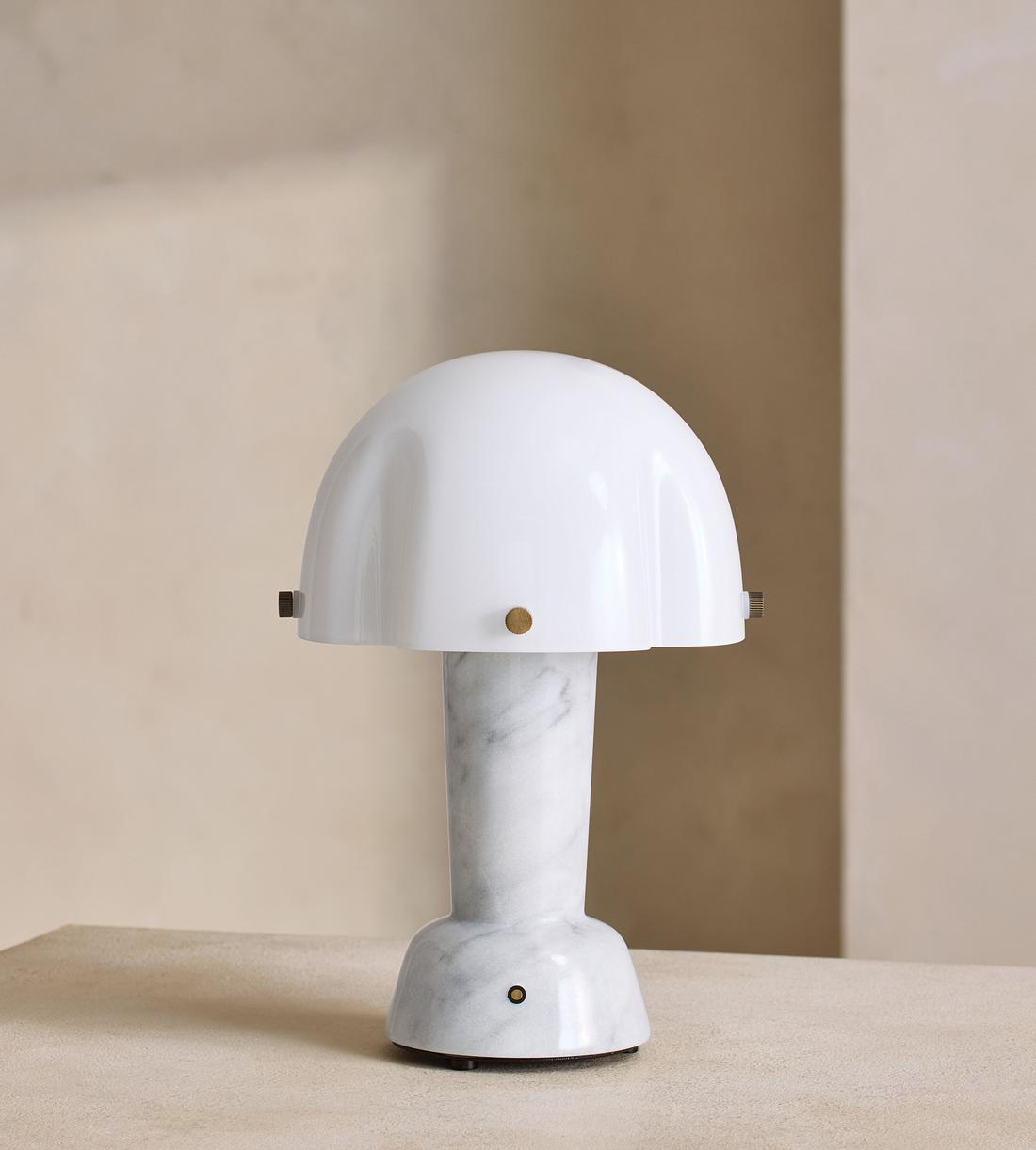 Rio Portable Lamp - Carrara Marble - Listing - Image 1