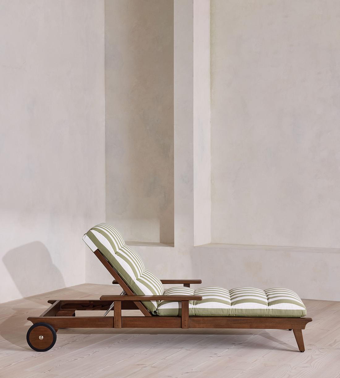 Ardingly Outdoor Sunlounger - Babington House Stripe - Images - Image 5