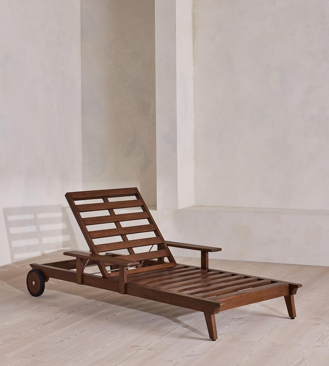 Ardingly Outdoor Sunlounger - Babington House Stripe - Images - Image 9