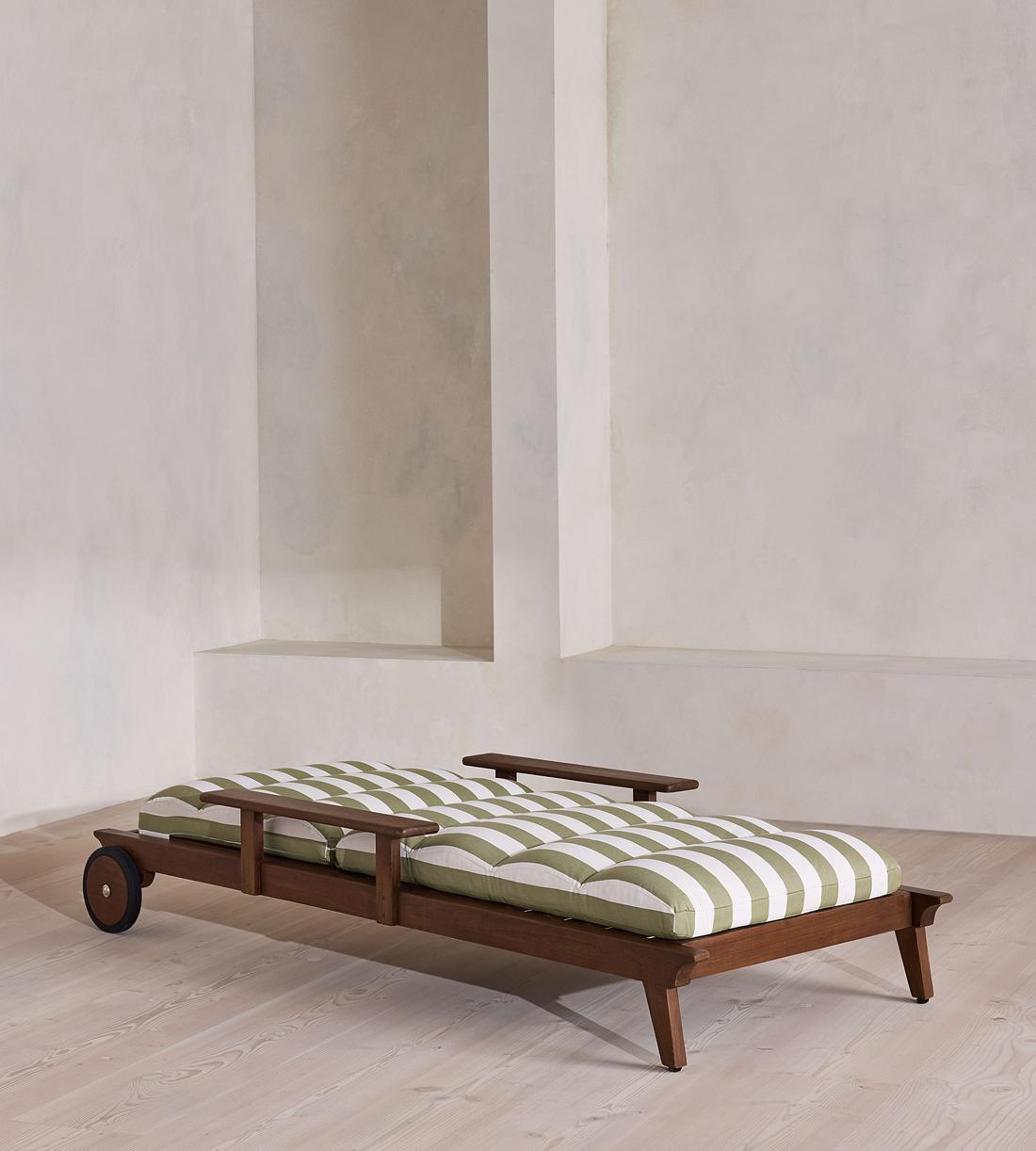 Ardingly Outdoor Chaise Lounger - Babington House Stripe - Listing - Image 3