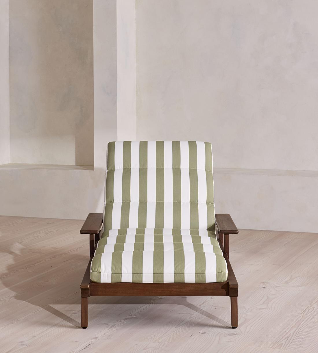 Ardingly Outdoor Chaise Lounger - Babington House Stripe - Images - Image 4