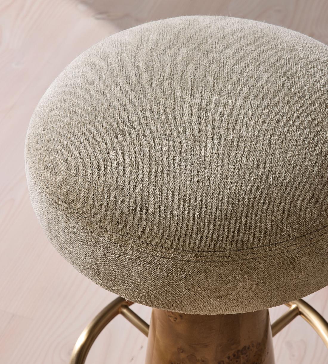 Killian Barstool - Linen Chenille - Stone - UK - Images - Image 3