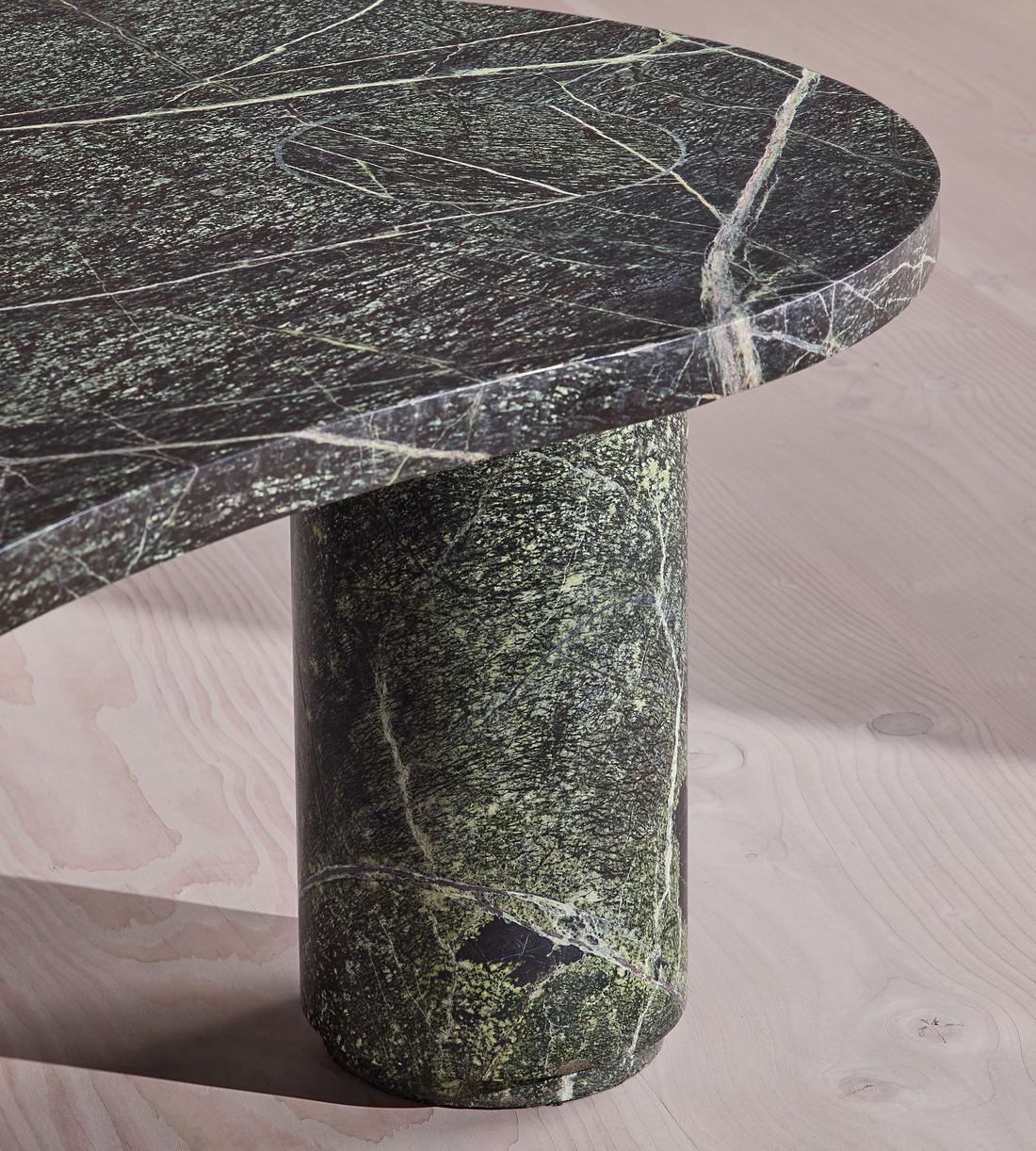 Tisbury Oval Coffee Table - Verde Bosque Marble - Images - Image 5