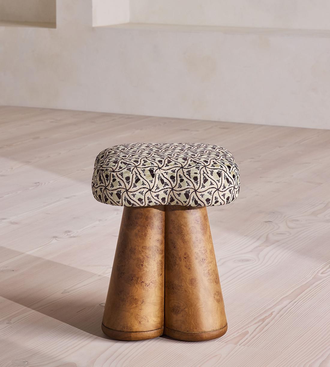 Albany Footstool - Murphy Jacquard - UK - Listing - Image 1