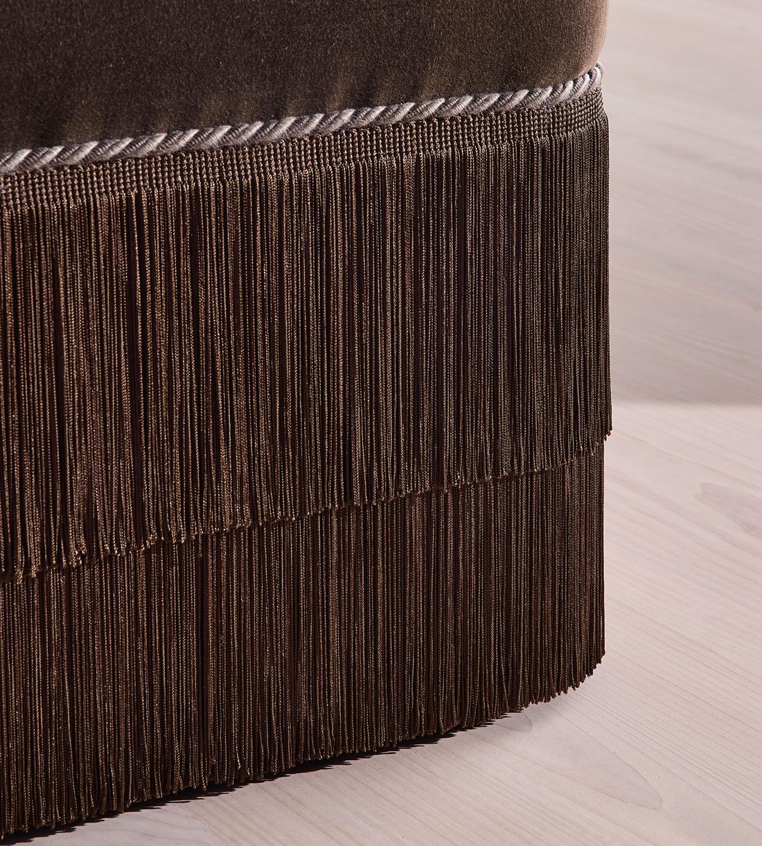 Marta Footstool - Velvet - Chocolate - UK - Images - Image 4