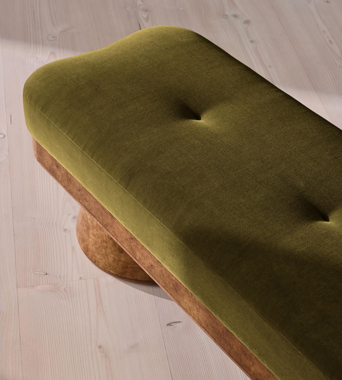 Hallie Bench - Velvet - Olive - UK - Images - Image 5