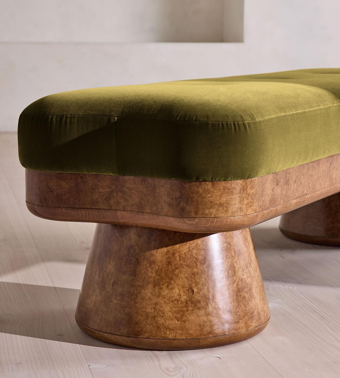 Hallie Bench - Velvet - Olive - UK - Images - Image 6