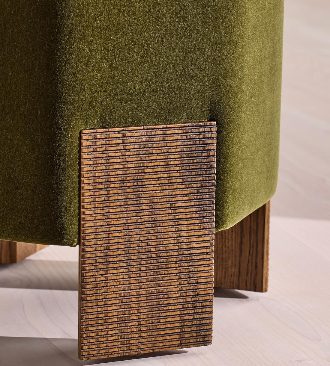 Alvin Footstool - Velvet - Olive - UK - Images - Image 5