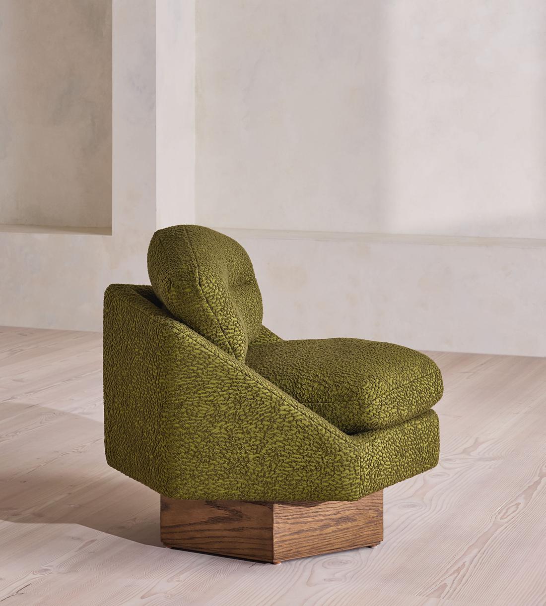 Mila Armchair - Boucle Jacquard - Olive - UK - Images - Image 5