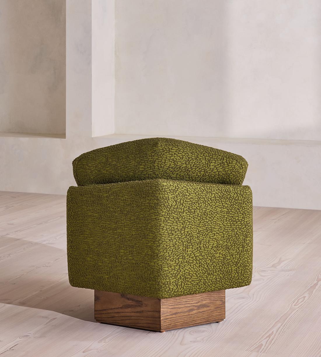 Mila Armchair - Boucle Jacquard - Olive - UK - Images - Image 6