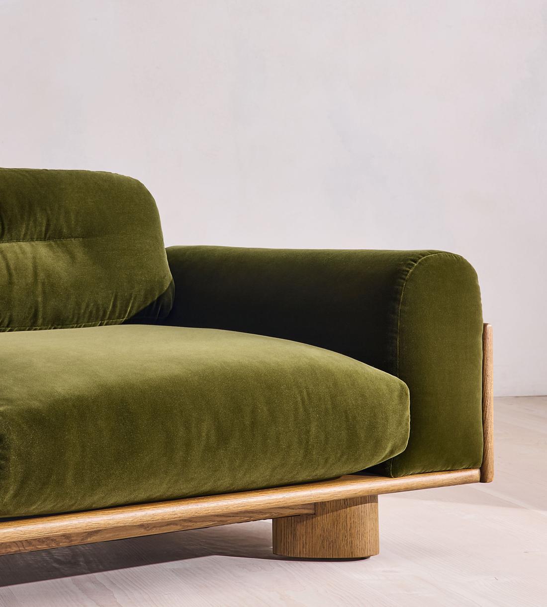 Archer Three Seater Sofa - Velvet - Olive - UK - Images - Image 7
