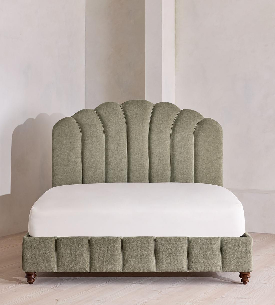 Manette Bed - Full - Linen Chenille - Sage - US - Listing - Image 2
