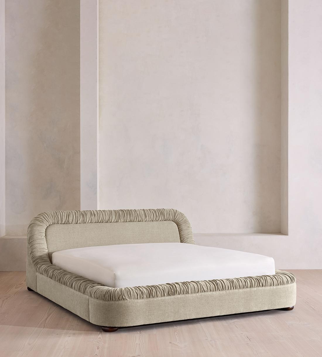 Vara Bed - Emperor - Linen Chenille - Stone - Listing - Image 1