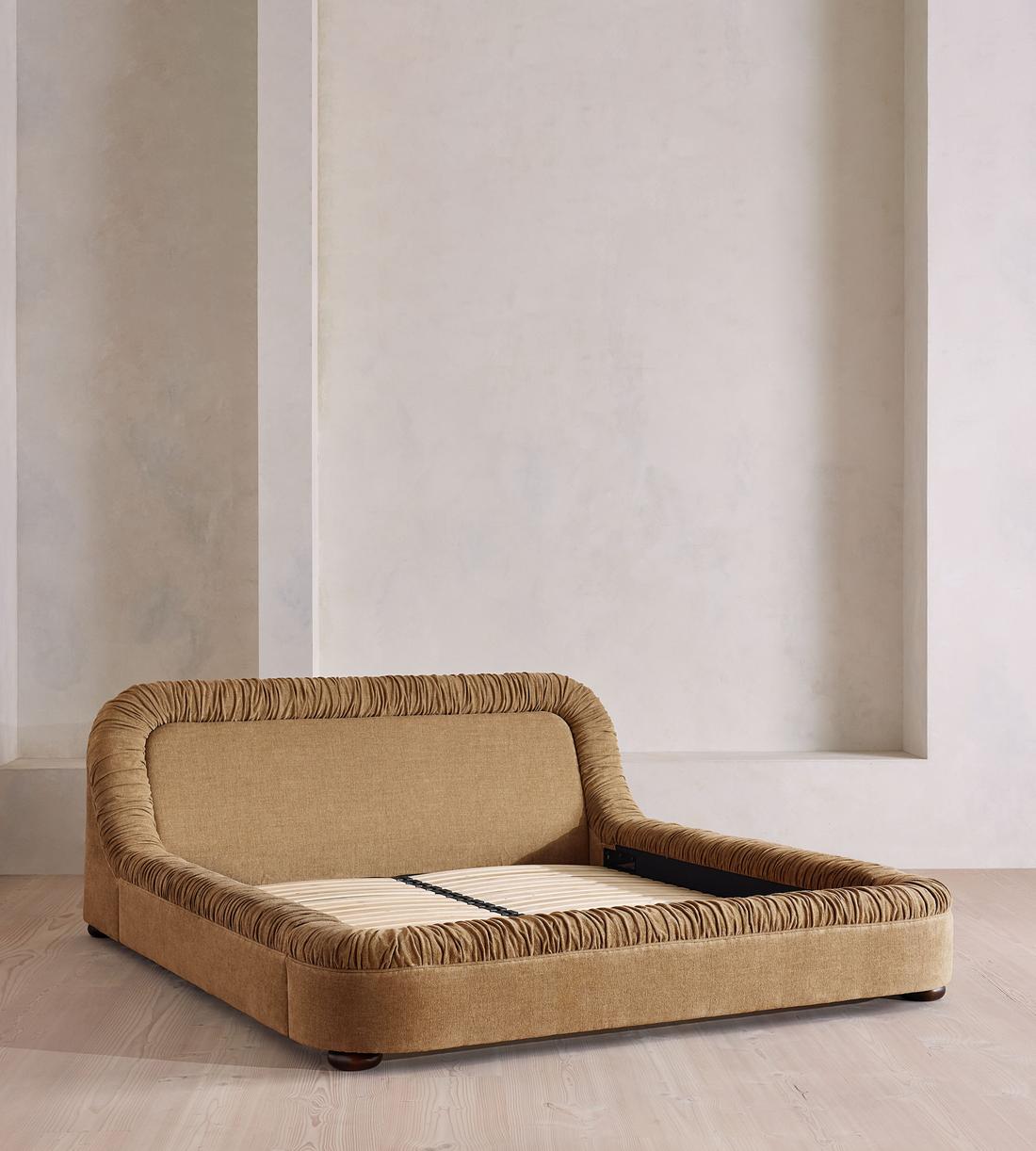 Vara Bed - King - Linen Chenille - Sand - Images - Image 3