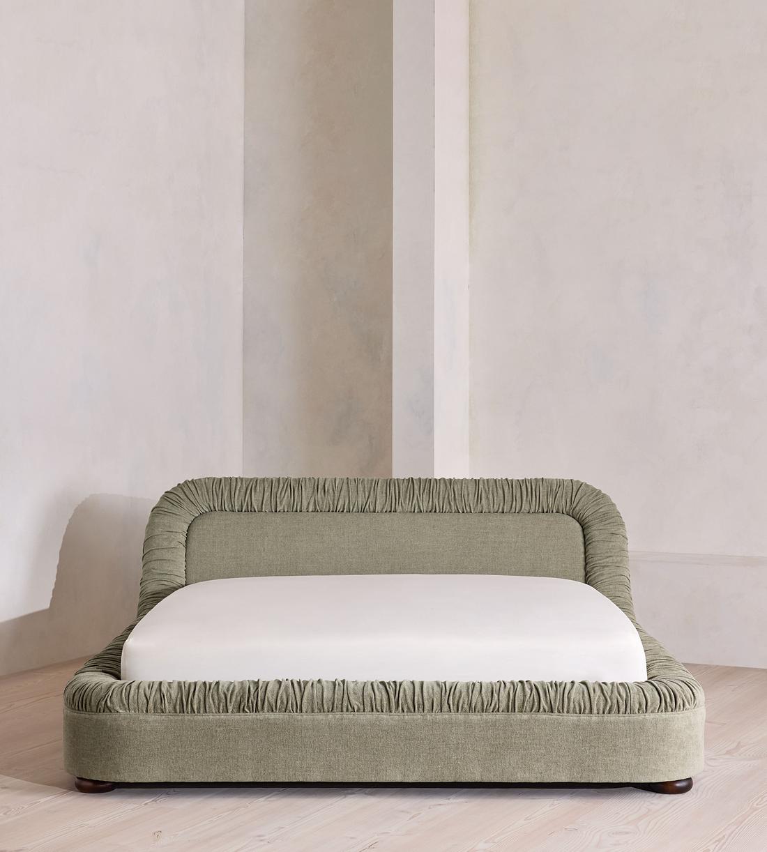 Vara Bed - King - Linen Chenille - Sage - Listing - Image 2