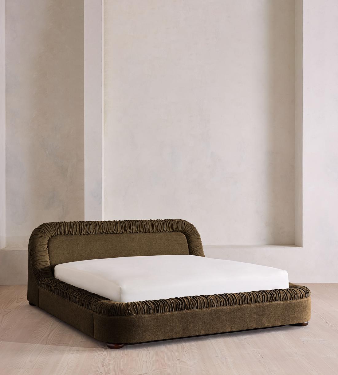 Vara Bed - King - Linen Chenille - Chocolate - US - Listing - Image 1