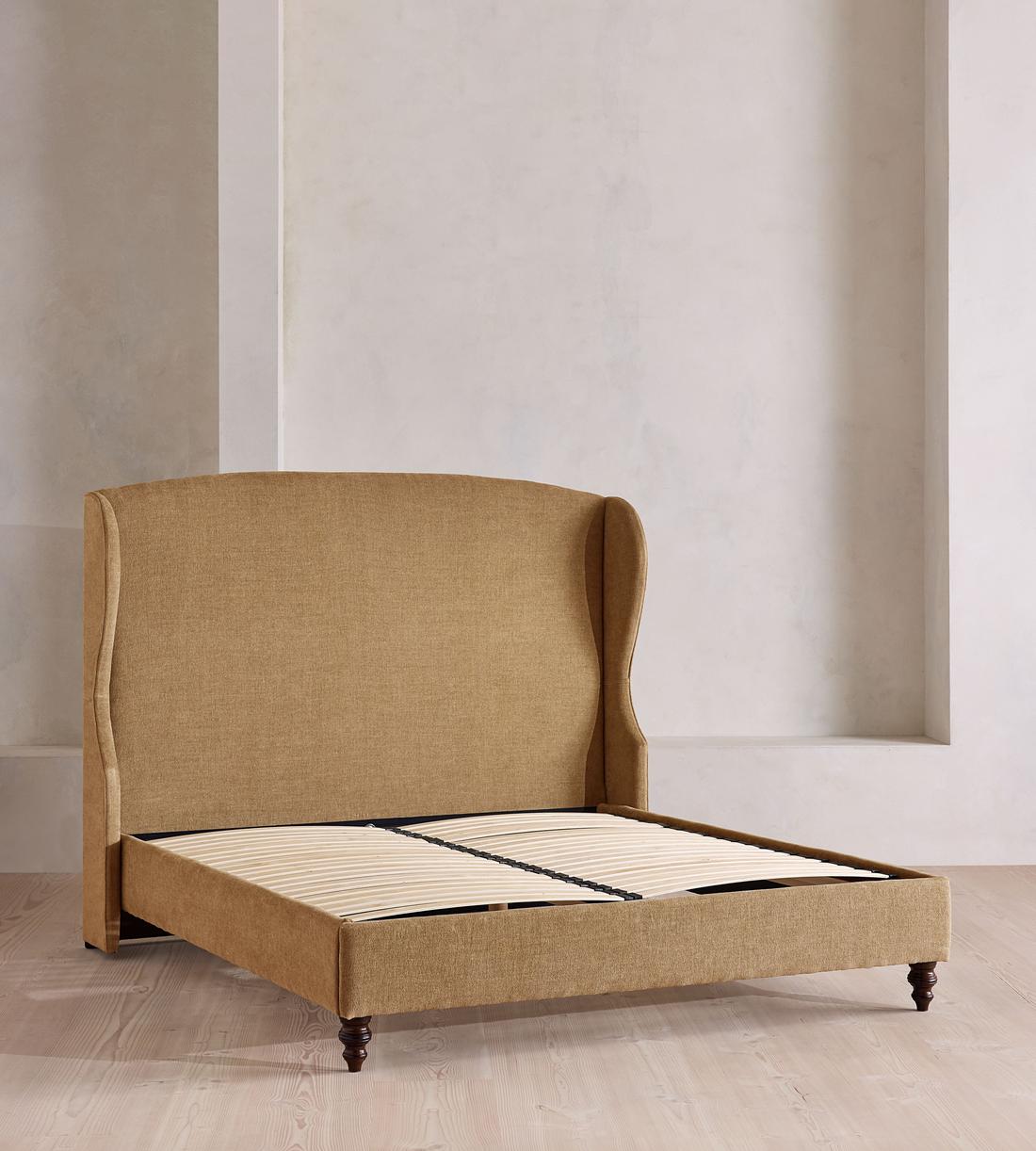 Rivas Bed - King - Linen Chenille - Sand - Images - Image 3