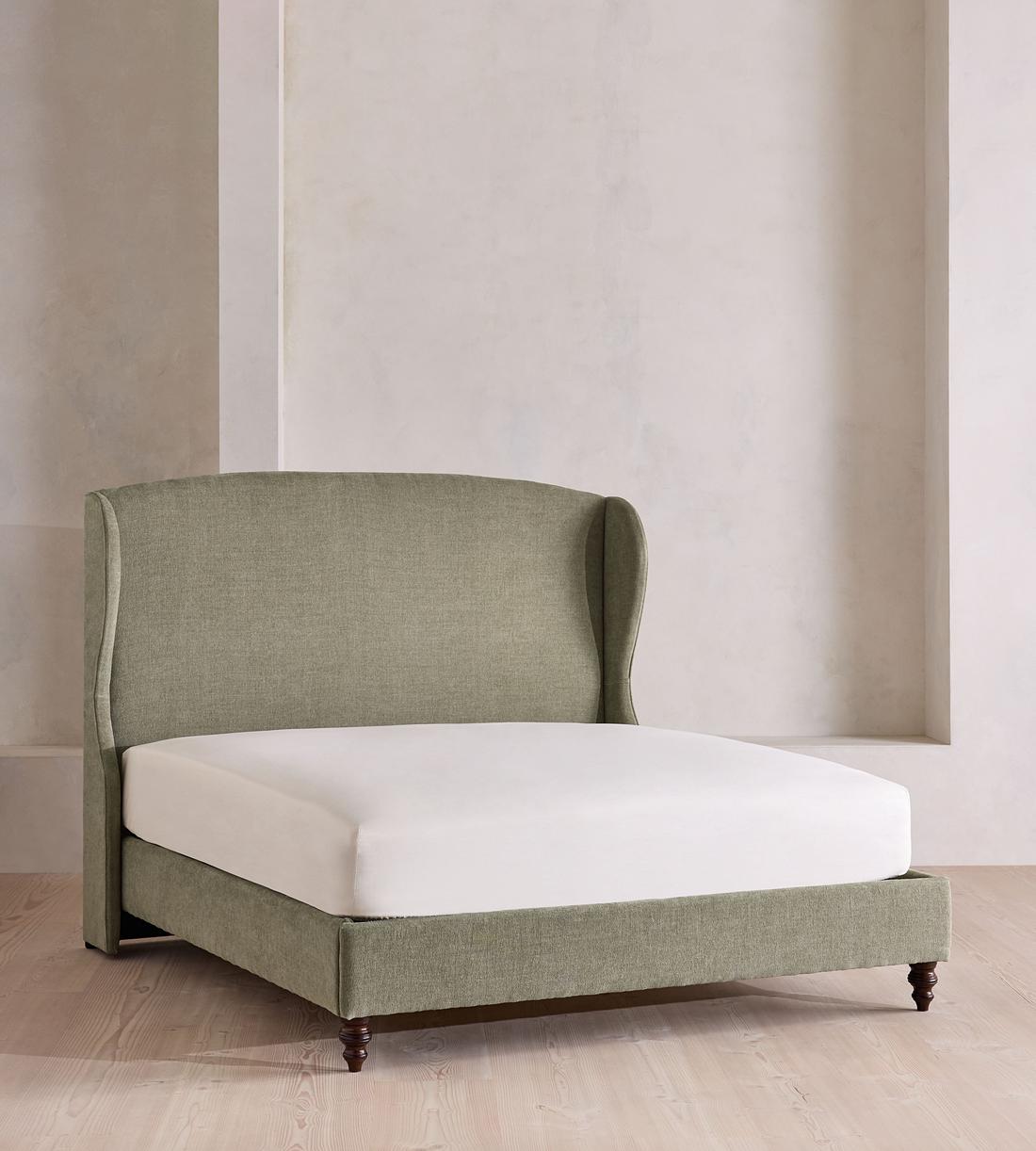 Rivas Bed - King - Linen Chenille - Sage - Listing - Image 1