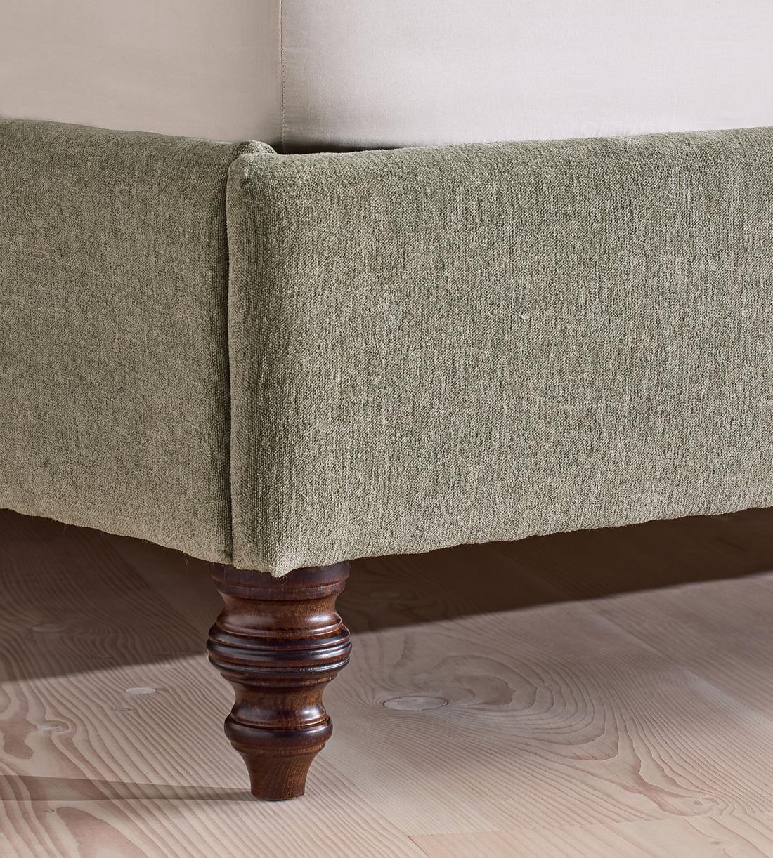 Rivas Bed - King - Linen Chenille - Sage - Images - Image 5
