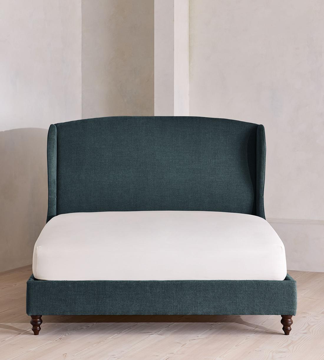 Rivas Bed - King - Linen Chenille - Deep Teal - Listing - Image 2