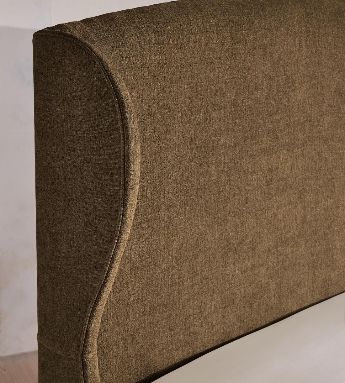 Rivas Bed - King - Linen Chenille - Chocolate - Images - Image 5