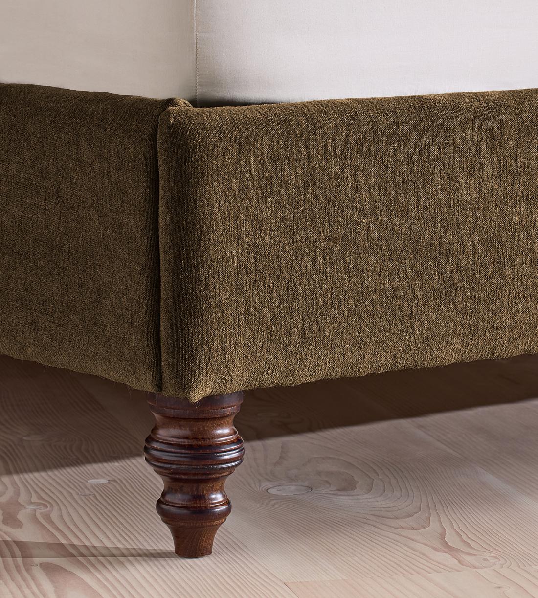 Rivas Bed - King - Linen Chenille - Chocolate - Images - Image 5