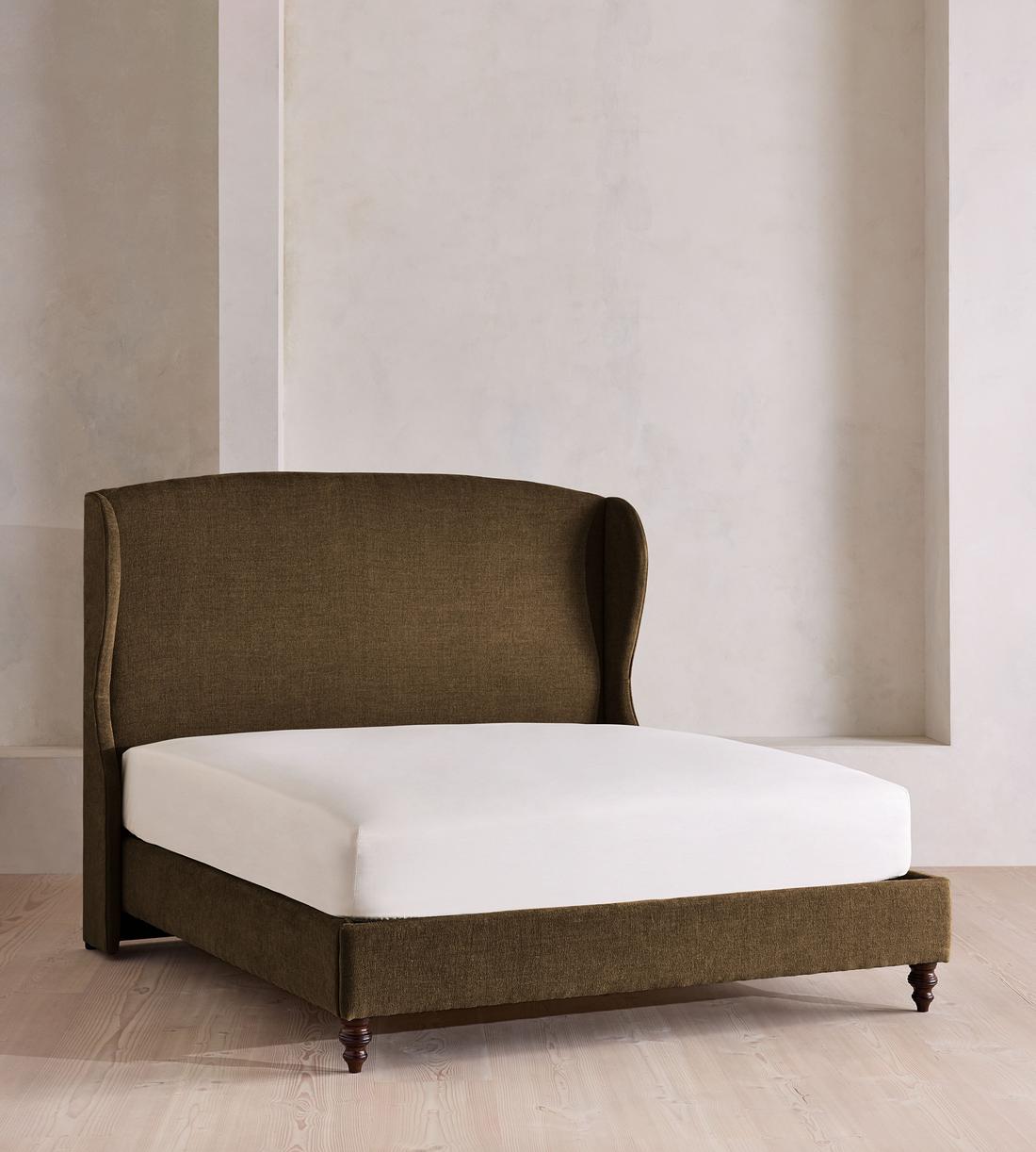 Rivas Bed - Queen - Linen Chenille - Chocolate - US - Listing - Image 1