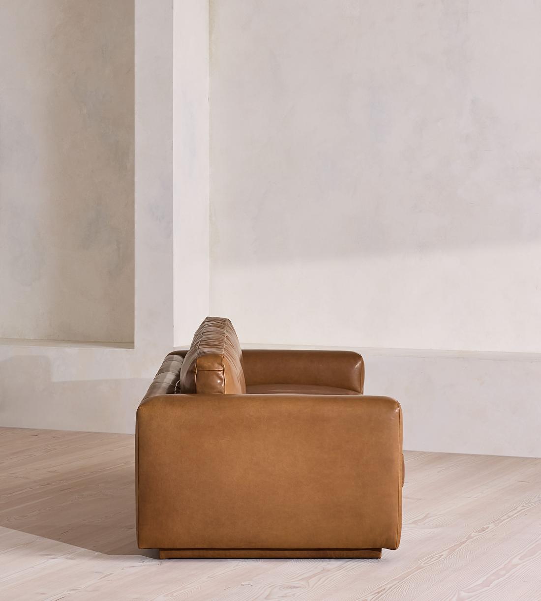 Mossley Three Seater Sofa - Leather - Chestnut - US - Images - Image 3