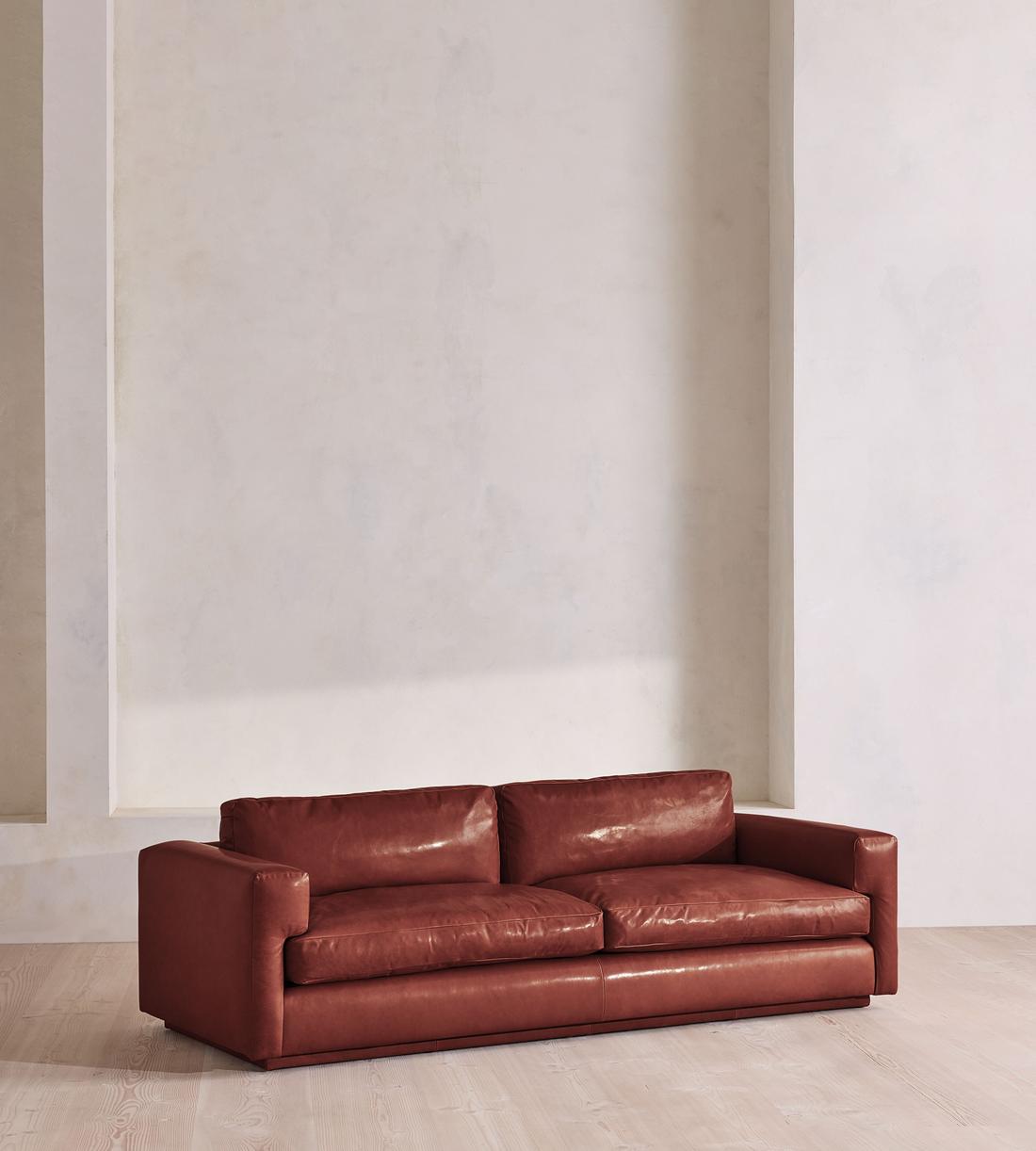 Mossley Three Seater Sofa - Leather - Sangria - US - Listing - Image 2