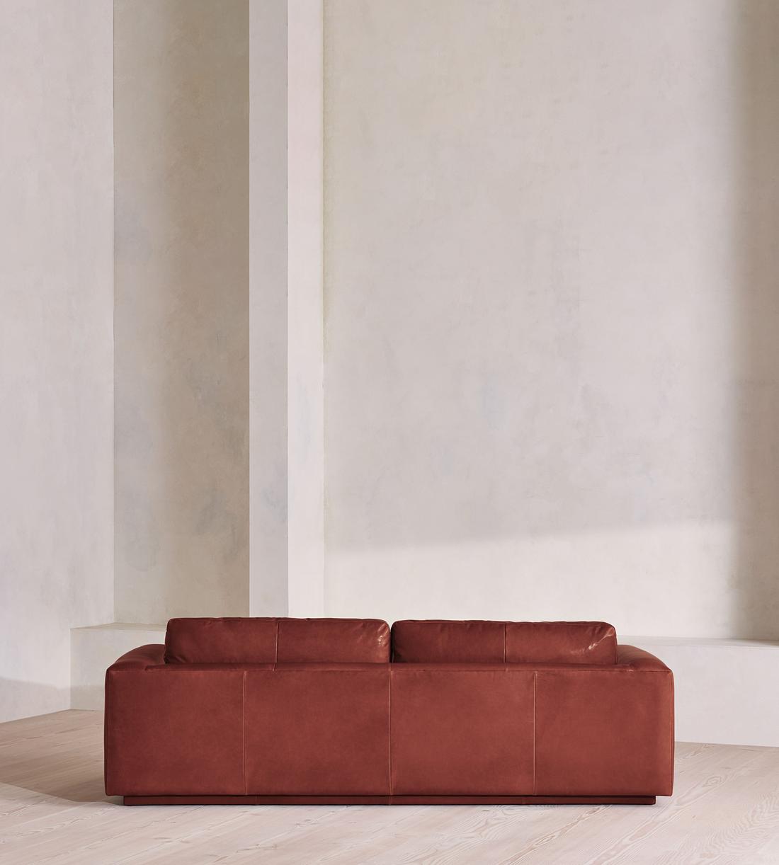Mossley Three Seater Sofa - Leather - Sangria - US - Images - Image 4