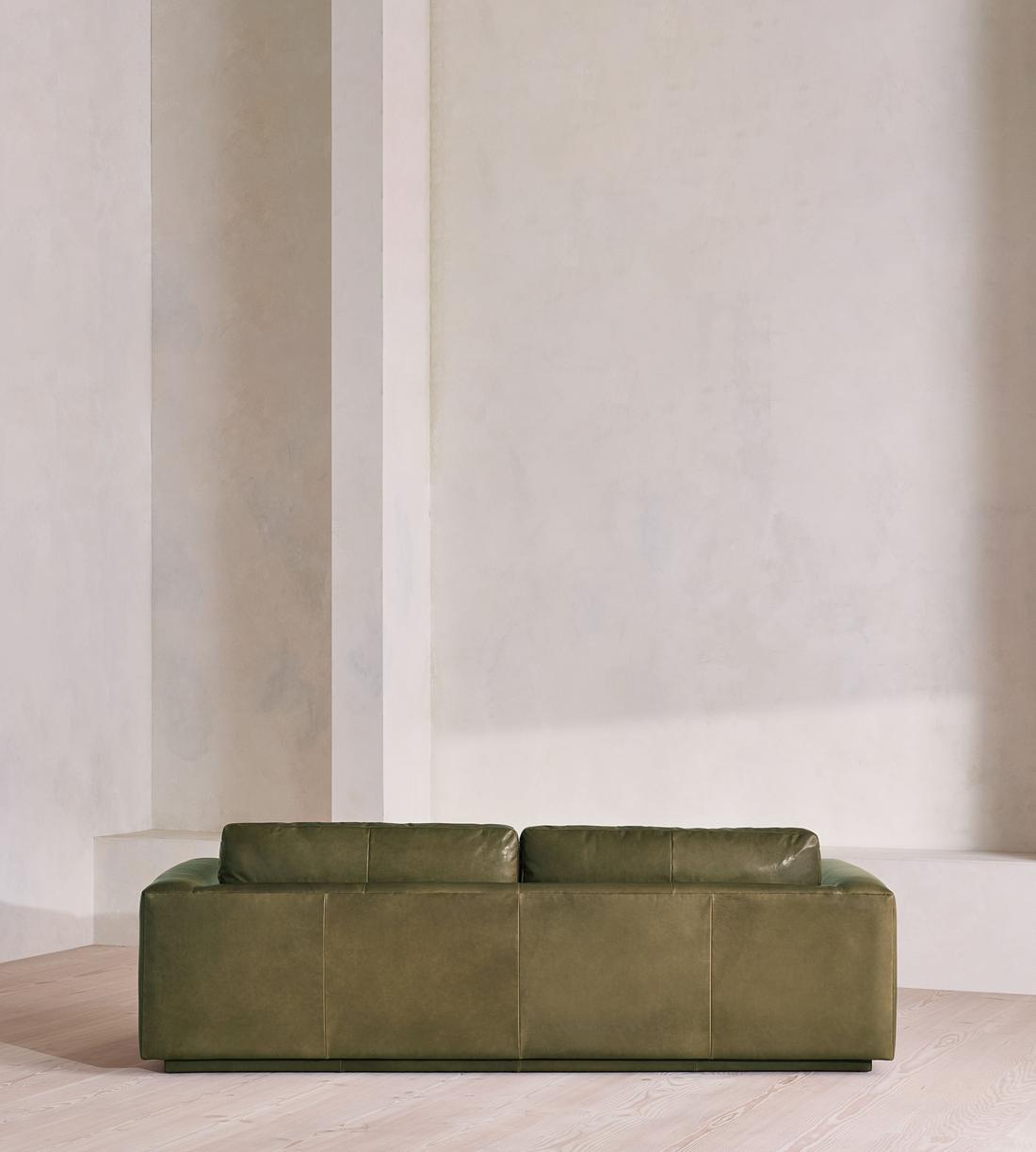 Mossley Three Seater Sofa - Leather - Moss - UK - Images - Image 4