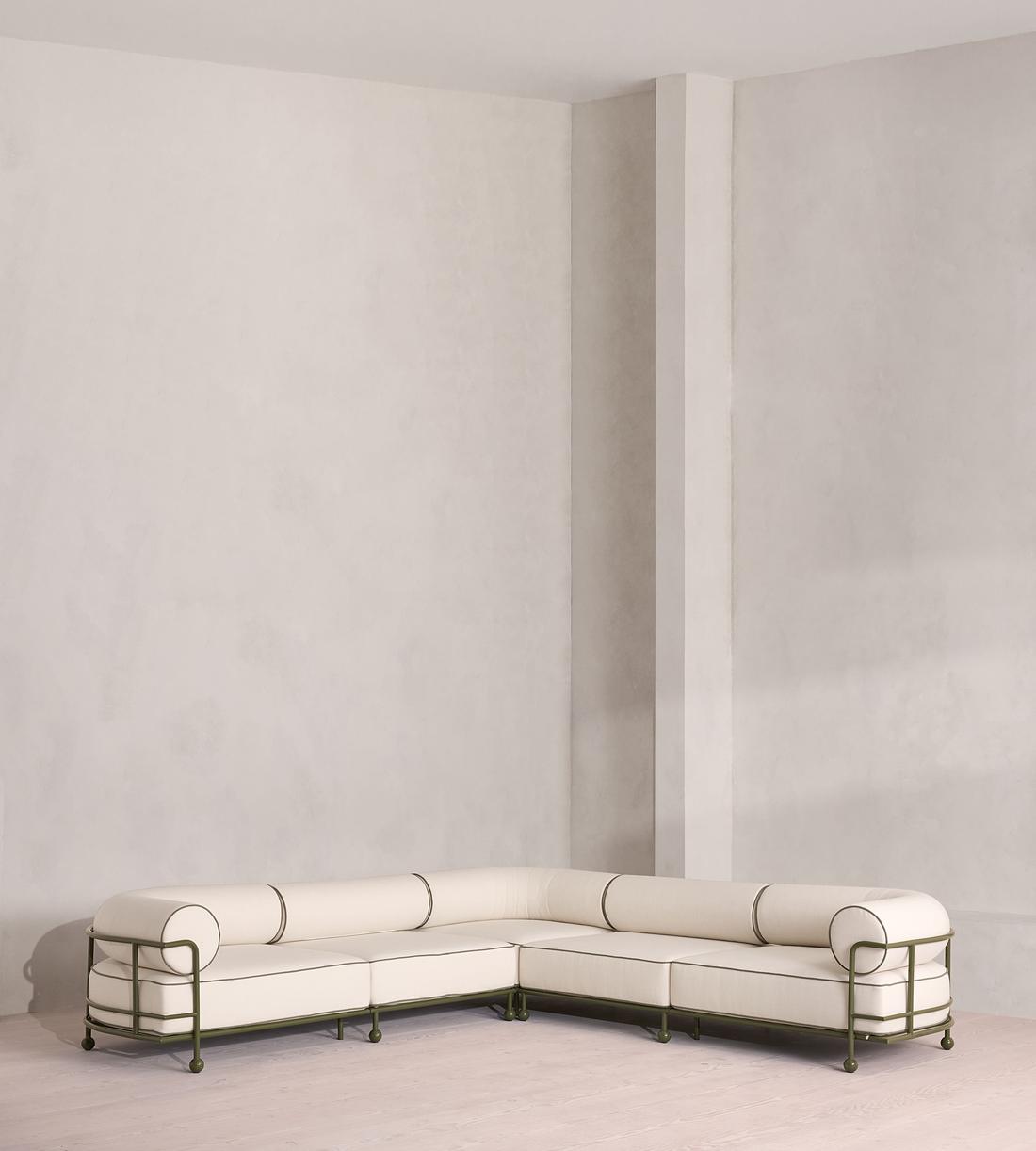 Gaspard Outdoor Sofa - Corner Module - Off White - UK - Images - Image 5